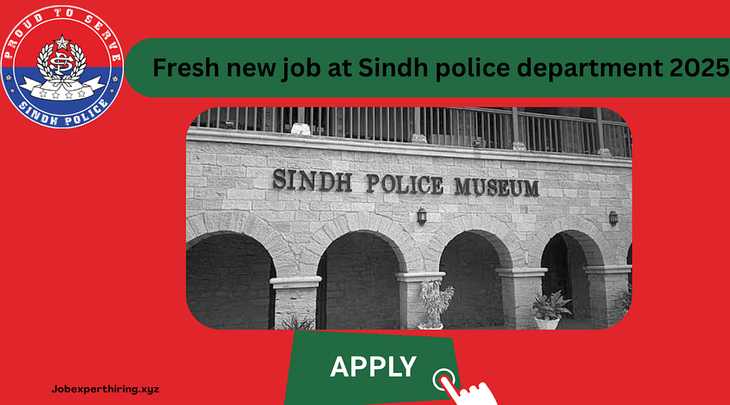 job at Sindh Police Department 